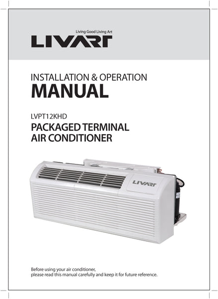 Livart PTAC 12,000 BTU 11 EER Air Conditioner Heat Pump w/ 3.5kW Heater + Shipping (To be added shipping separately)