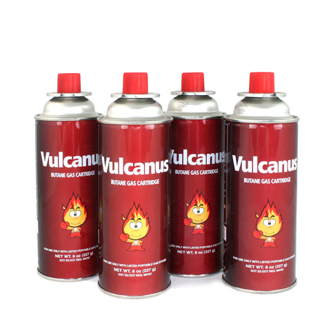 Livart GAS-1 Vulcanus Butane Gas (4-Pack), Free shipping (Excluding HI, AK)